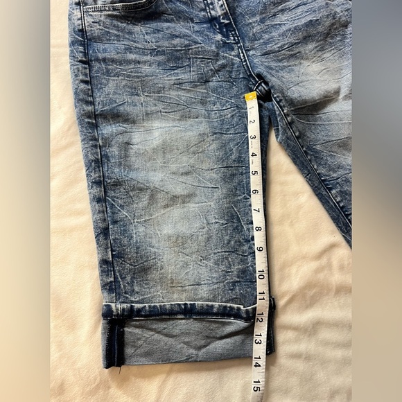 Flamingo Blue Denim Bermuda Women’s Spring Summer Shorts Waist 30 - Picture 5 of 11